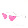 New Fashion Sunglasses 7044 Custom logo clear uv400 trendy fashion shades sunglasses for women Factory